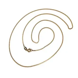 Cadena oro 18k 60cm. barbada 1mm. [AB0709]