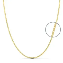 Cadena oro 18k 45cm. barbada 1.2mm. [AB0710]