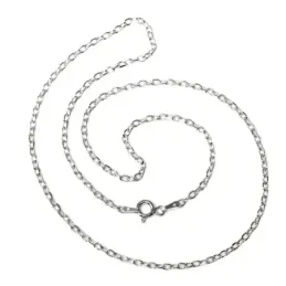 Cadena plata ley 925m 40cm. forzada 0.5mm. [AB0354]