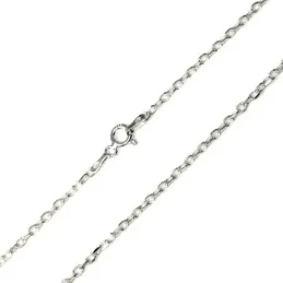 Cadena plata ley 925m 40cm. forzada 0.5mm. [AB0354]