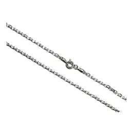 Cadena plata ley 925m 40cm. forzada 0.5mm. [AB0354]