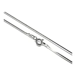 Cadena plata ley 925m 40cm. cola topo diamantada 0.20mm. [AB0367]