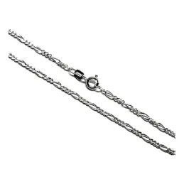 Cadena plata ley 925m 45cm. alternada 3x1 0.50mm. [AB0376]