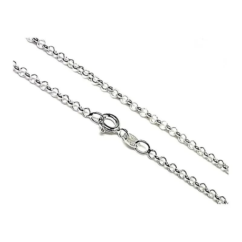 Cadena plata ley 925m 50cm. rolo 0.35mm. [AB0422]