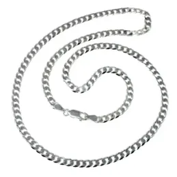 Cadena plata ley 925m lisa 50cm. barbada 1mm. [AB0438]