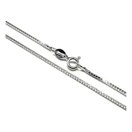 Cadena plata ley 925m 50cm. veneciana 0.19mm. [AB0452]