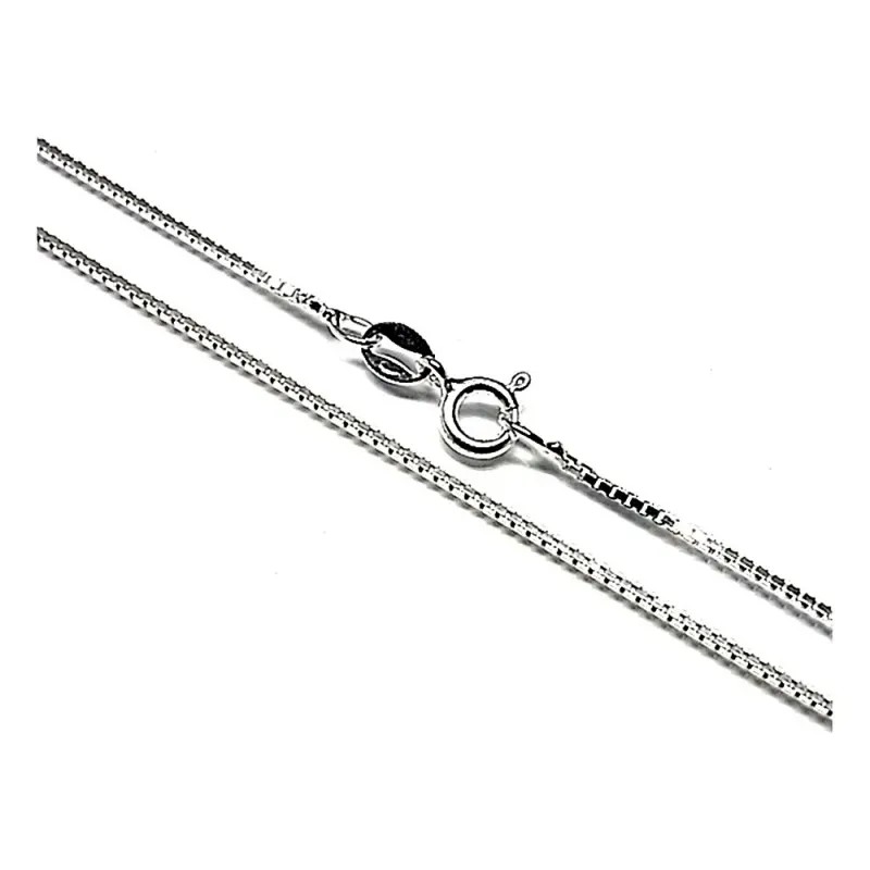 Cadena plata ley 925m 50cm. veneciana 0.19mm. [AB0452]