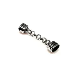 Fornitura plata Ley 925m pulsera colmillos [AB0824]