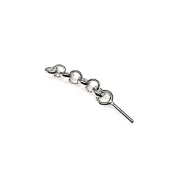 Fornitura plata Ley 925m pulsera colmillos [AB0824]