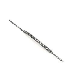 Juego plata Ley 925m rodiado piedras circonitas blancas [AB0871]