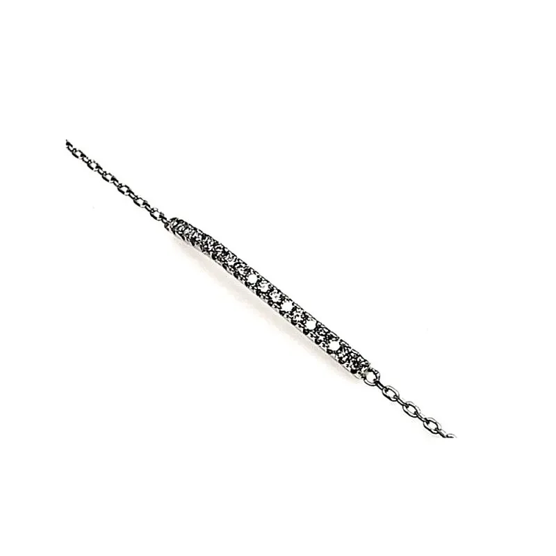 Juego plata Ley 925m rodiado piedras circonitas blancas [AB0871]