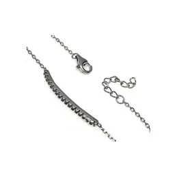 Juego plata Ley 925m rodiado piedras circonitas blancas [AB0871]