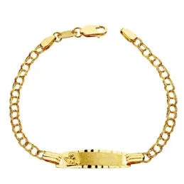 Esclava oro 18k húngara detalle angel chapa 14cm.  [AB1794]