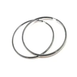 Pendientes plata Ley 925m aro liso 65mm. [AB1142]