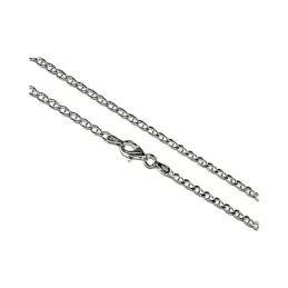 Cadena plata Ley 925m lisa 45cm. marina hilo 0.6mm. [AB1533]