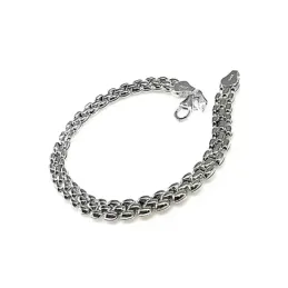 Pulsera plata Ley 925m 19cm. panther lisa [AB1560]