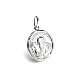 Colgante plata Ley 925m medalla San Benito 25mm. [AB1629]