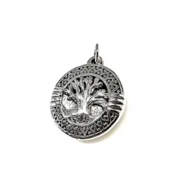 Colgante plata Ley 925m árbol vida 28mm. [AB1720]
