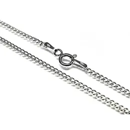Cadena plata ley 925m 40cm. barbada 0.40mm. [AB2651]