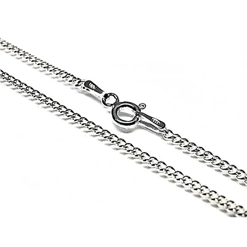 Cadena plata ley 925m 40cm. barbada 0.40mm. [AB2651]