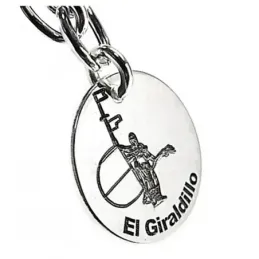Pulsera plata ley 925m 19cm. discos 15mm. motivos Sevilla [AB2693]
