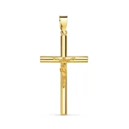 Cruz oro 18k palo liso 29mm. [AB2892]