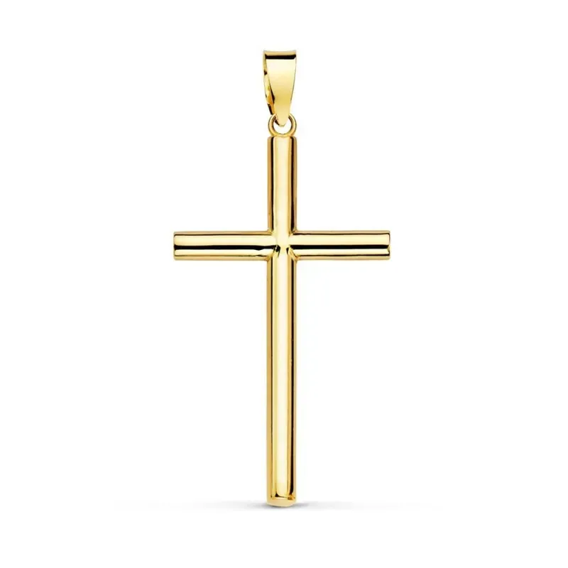 Cruz oro 18k palo liso 29mm. [AB2894]