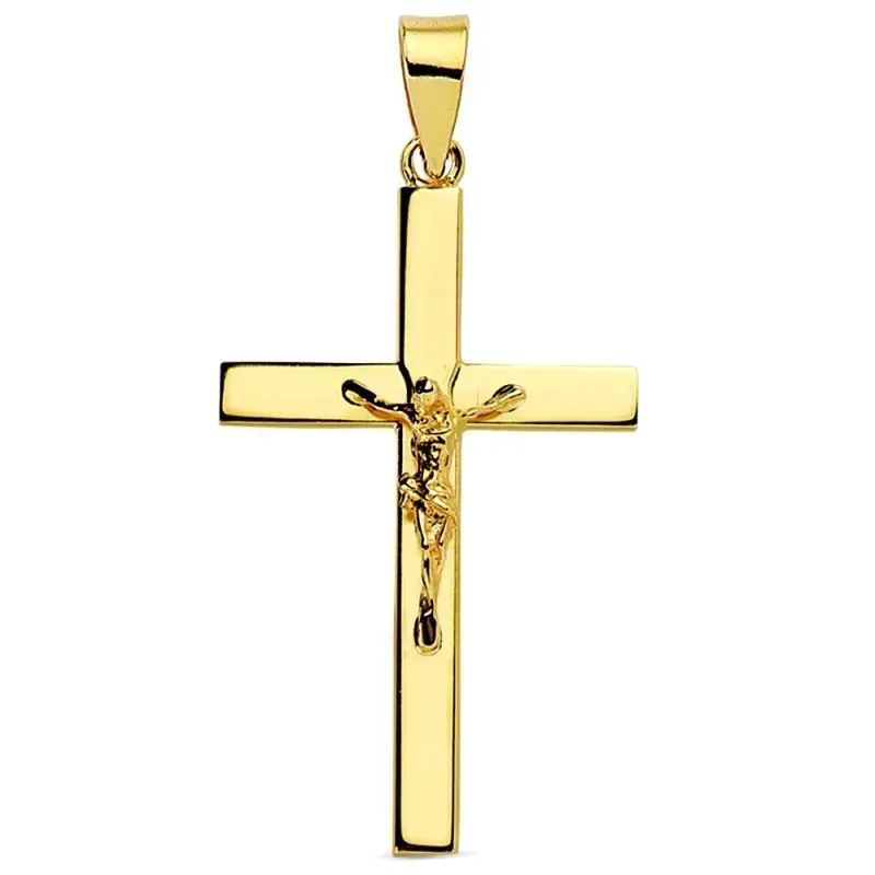 Cruz oro 18k Cristo 29mm. [AB2902]
