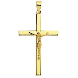 Cruz oro 18k Cristo 35mm. [AB2903]