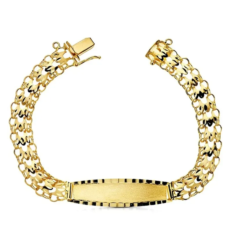 Esclava oro 18k princesa 17,5cm. [AB2991GR]