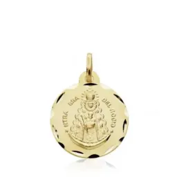 Medalla oro 18k Virgen del Rocío 18mm. [AB2993]