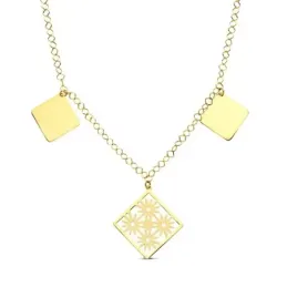 Gargantilla oro 18k rombos 44cm. 7,15gr. [AB3158]