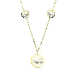 Gargantilla oro 18k bicolor corazones 45cm. 6,8gr. [AB3171]