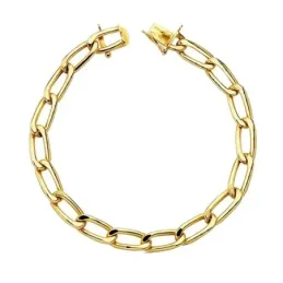 Pulsera oro 18k Bilbao hueca 22cm. 13,10gr. [AB3205]