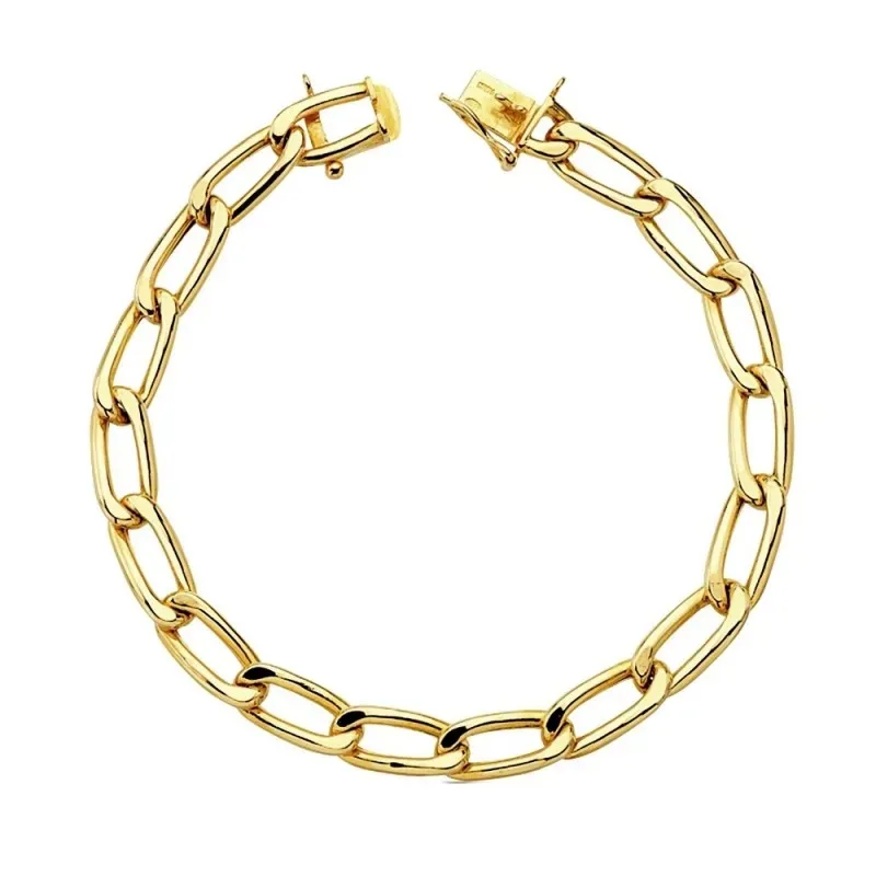 Pulsera oro 18k Bilbao hueca 22cm. 13,10gr. [AB3205]