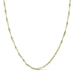 Cadena oro 18k Singapur hueca 50cm. 1,65gr. [AB3207]