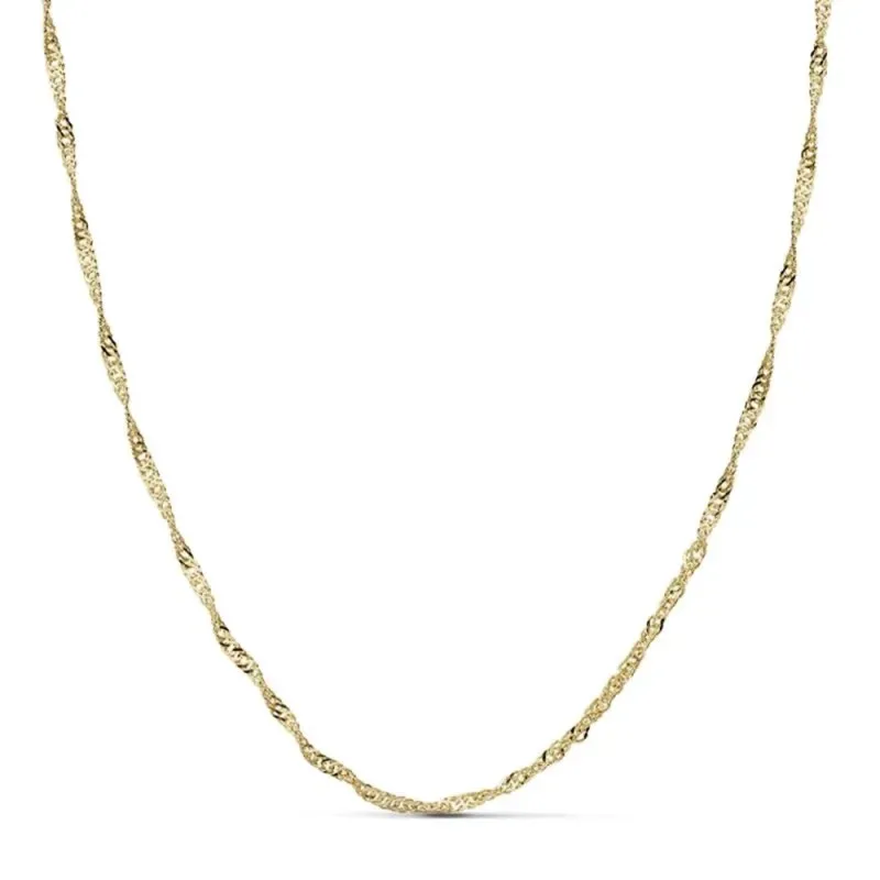 Cadena oro 18k Singapur hueca 50cm. 1,65gr. [AB3207]