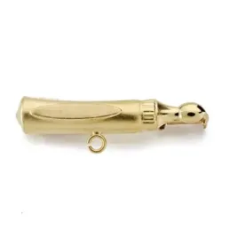Alfiler oro 18k ángel bebé 28mm.. tallado [AB3297]