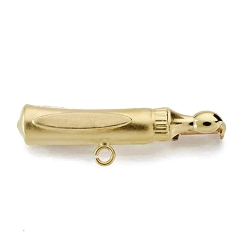 Alfiler oro 18k ángel bebé 28mm.. tallado [AB3297]