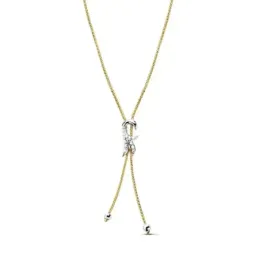 Gargantilla oro 18k bicolor flor lisa 45cm. 7,35gr.  [AB3340]
