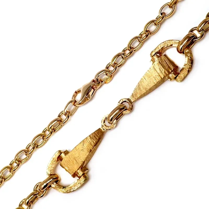 Gargantilla oro 18k estribos 48cm. 15,50gr.  [AB3362]