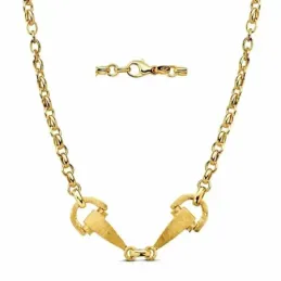 Gargantilla oro 18k estribos 48cm. 15,50gr.  [AB3362]