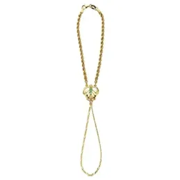 Pulsera oro 18k india piña y cordón 9,85gr.  [AB3377]