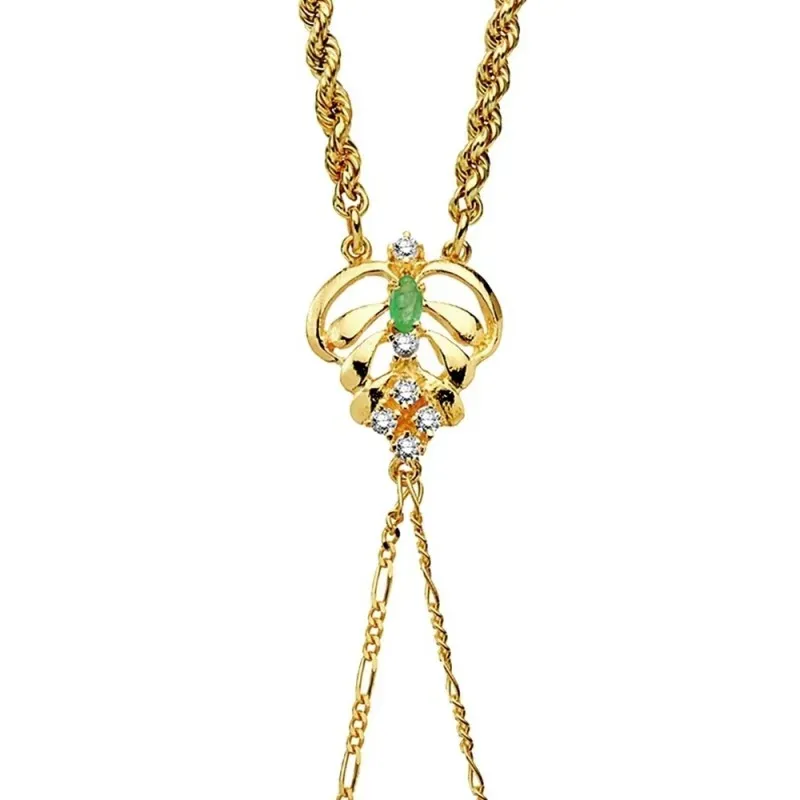 Pulsera oro 18k india piña y cordón 9,85gr.  [AB3377]