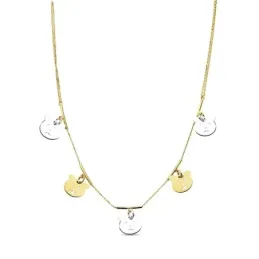 Gargantilla oro 18k bicolor ositos 42cm. 7,50gr.  [AB3384]