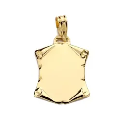 Pergamino oro 18k liso tallado 20mm. [AB3407GR]