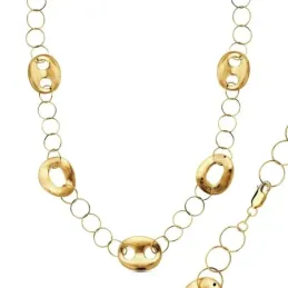 Gargantilla oro 18k nudo barco 46cm. 15,40gr.  [AB3444]