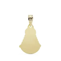 Colgante oro 18k Virgen Rocío 20mm. [AA7377GR]