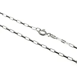 Cadena plata Ley 925m 45 cm. forzada 0,28 mm. rectangular [AB3514]