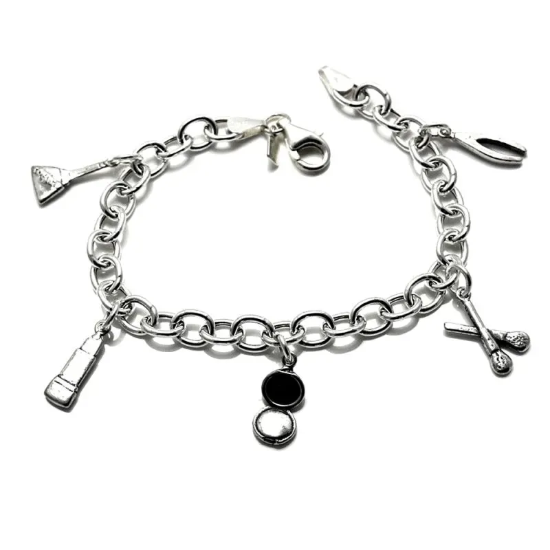 Pulsera plata Ley 925m fetiches estética 19cm. [AB3614]